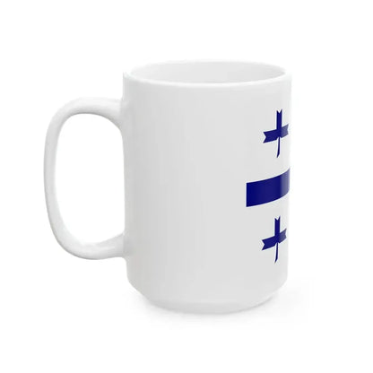 Flag of a rear admiral of the Independent State of Croatia (Croatia) White Coffee Mug - Go Mug Yourself