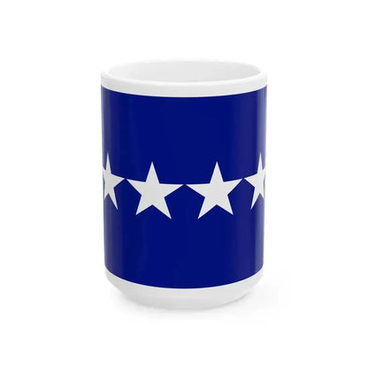 Flag of a United States Air Force general (United States) White Coffee Mug 15oz - Go Mug Yourself