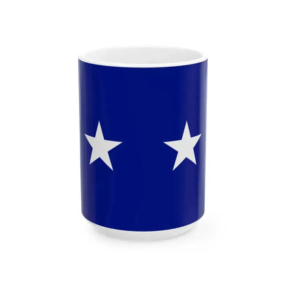 Flag of a United States Air Force major general (United States) White Coffee Mug 15oz - Go Mug Yourself
