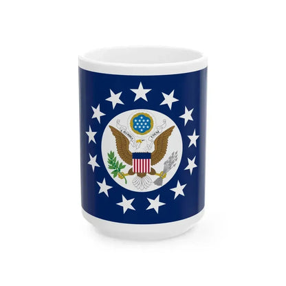 Flag of a United States ambassador (United States) White Coffee Mug 15oz - Go Mug Yourself