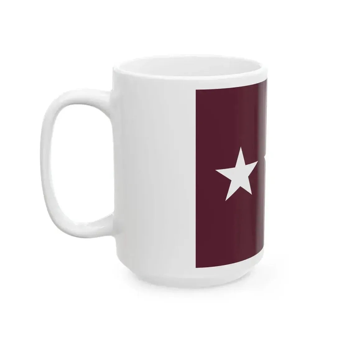 Flag of a United States Army Department lieutenant general (United States) White Coffee Mug - Go Mug Yourself