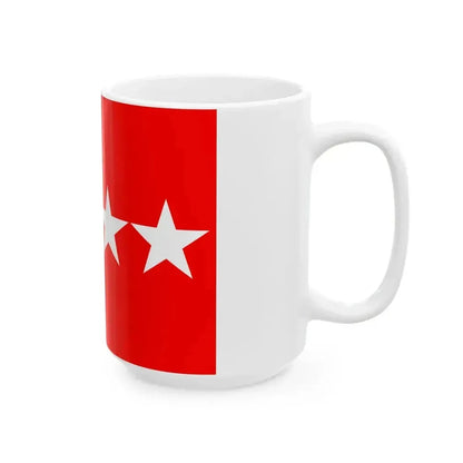 Flag of a United States Army general (United States) White Coffee Mug - Go Mug Yourself