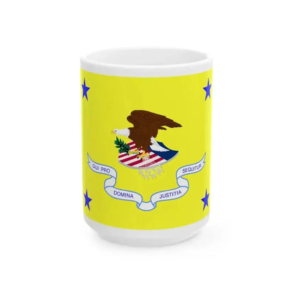 Flag of a United States Assistant Attorney General (United States) White Coffee Mug 15oz - Go Mug Yourself