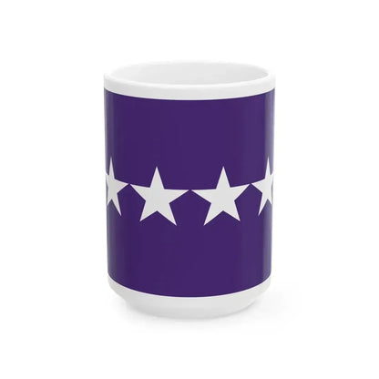 Flag of a United States Chaplain general (United States) White Coffee Mug 15oz - Go Mug Yourself