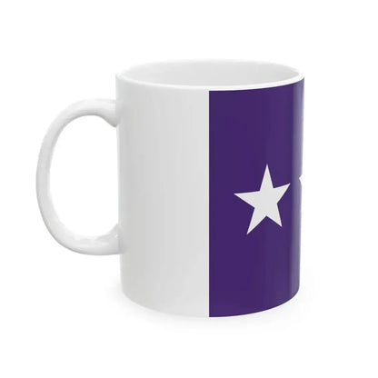 Flag of a United States Chaplain lieutenant general (United States) White Coffee Mug - Go Mug Yourself