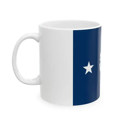 Flag of a United States Coast Guard admiral (United States) White Coffee Mug - Go Mug Yourself