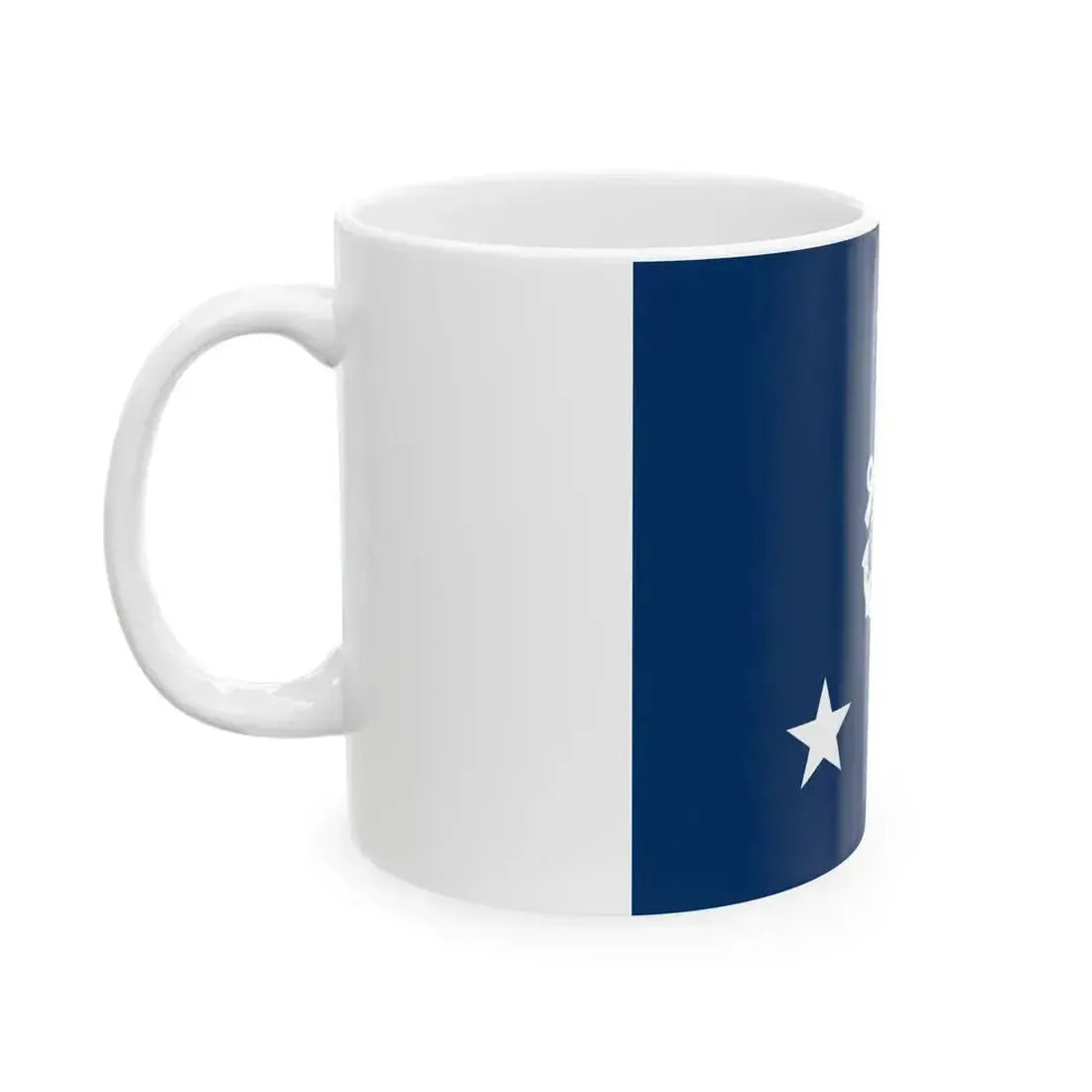 Flag of a United States Coast Guard vice admiral (United States) White Coffee Mug - Go Mug Yourself