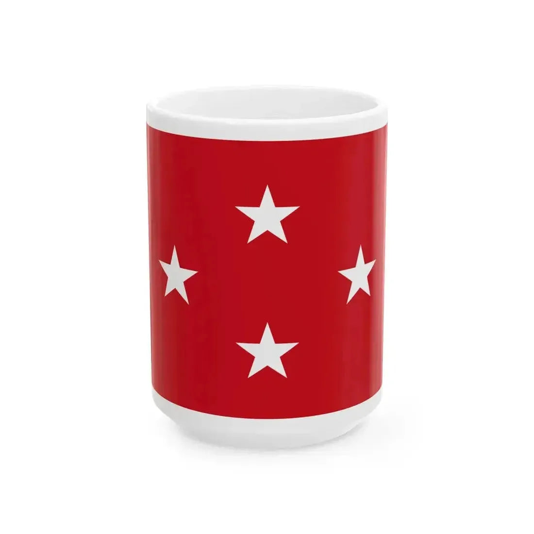 Flag of a United States Marine Corps general (United States) White Coffee Mug 15oz - Go Mug Yourself