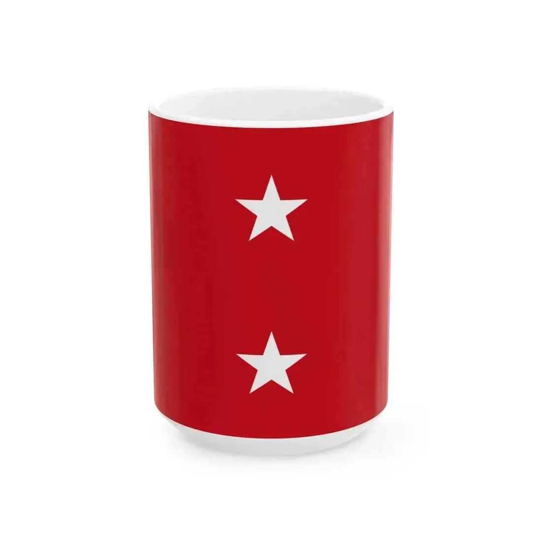 Flag of a United States Marine Corps major general (United States) White Coffee Mug 15oz - Go Mug Yourself