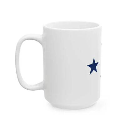 Flag of a United States Navy admiral non-executive (United States) White Coffee Mug - Go Mug Yourself