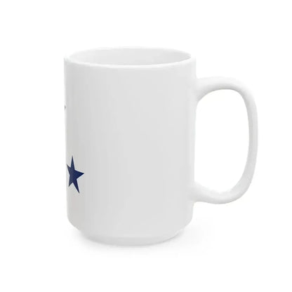 Flag of a United States Navy vice admiral non-executive (United States) White Coffee Mug - Go Mug Yourself