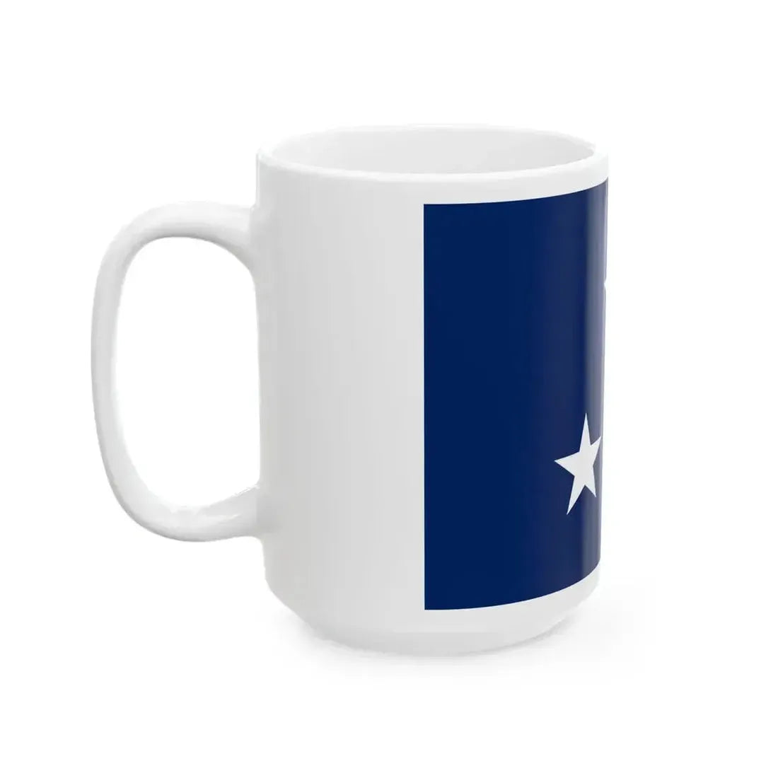 Flag of a United States Navy vice admiral (United States) White Coffee Mug - Go Mug Yourself