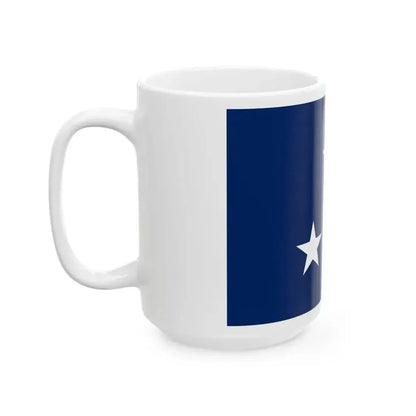 Flag of a United States Navy vice admiral (United States) White Coffee Mug - Go Mug Yourself
