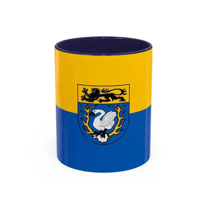 Flag of Aachen Germany - Accent Coffee Mug 11oz Navy - Go Mug Yourself