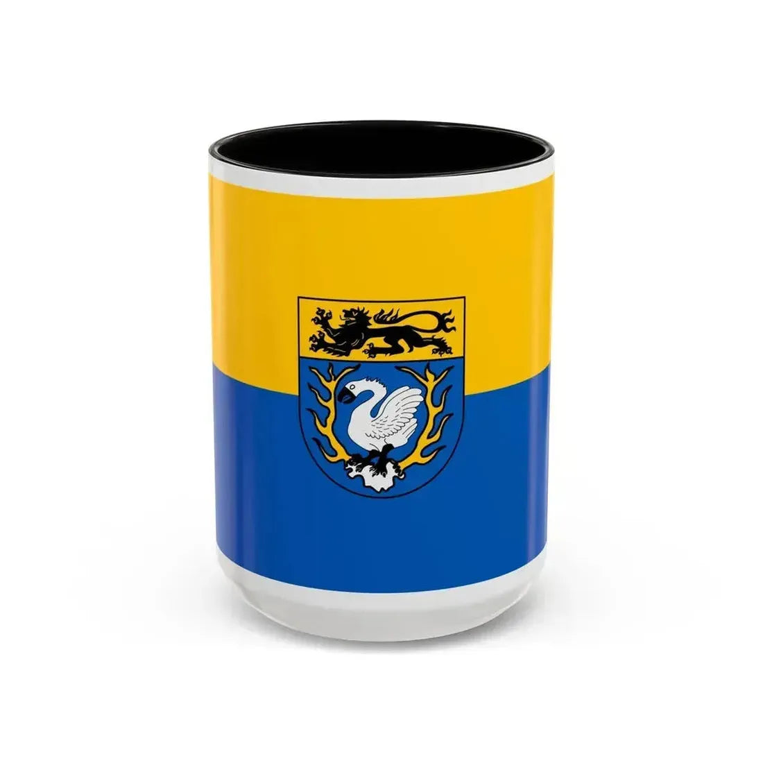 Flag of Aachen Germany - Accent Coffee Mug 15oz Black - Go Mug Yourself