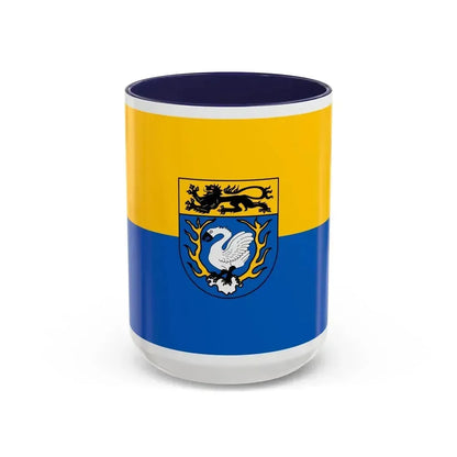 Flag of Aachen Germany - Accent Coffee Mug 15oz Navy - Go Mug Yourself