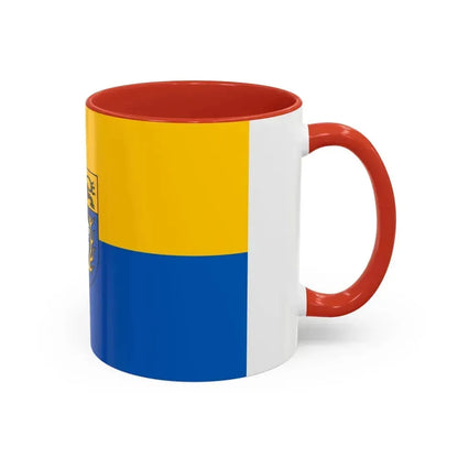Flag of Aachen Germany - Accent Coffee Mug - Go Mug Yourself