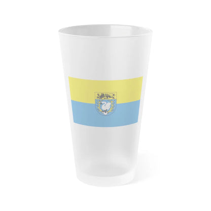 Flag of Aachen Germany - Frosted Pint Glass 16oz-16oz-Frosted-Go Mug Yourself