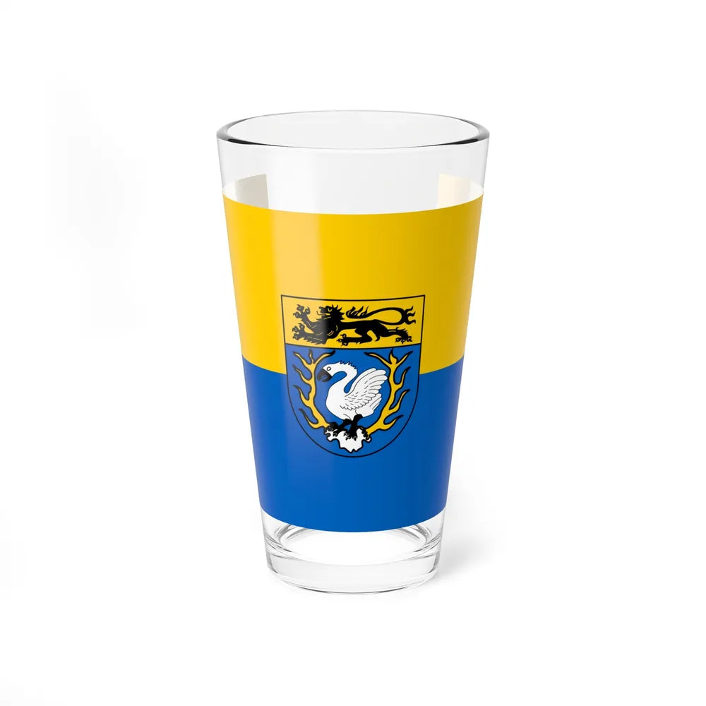 Flag of Aachen Germany - Pint Glass 16oz-16oz-Go Mug Yourself