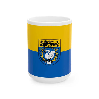 Flag of Aachen Germany - White Coffee Mug-15oz-Go Mug Yourself