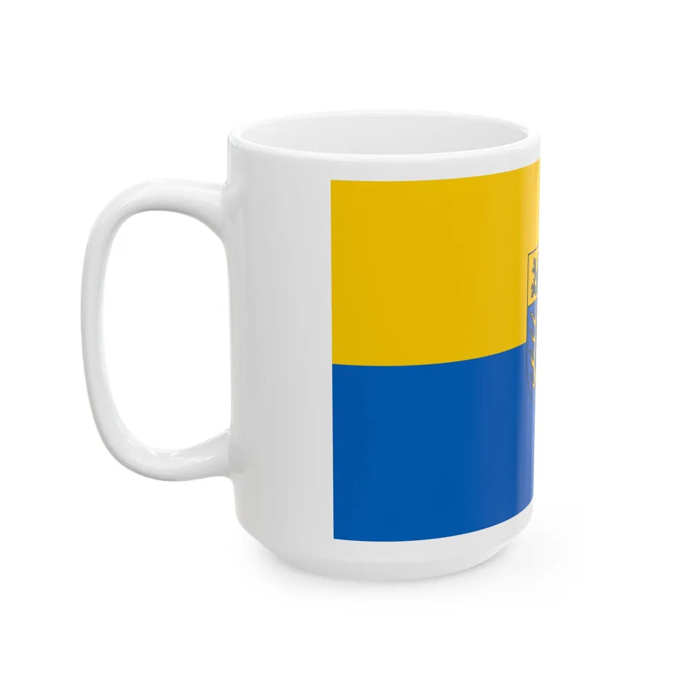 Flag of Aachen Germany - White Coffee Mug-Go Mug Yourself