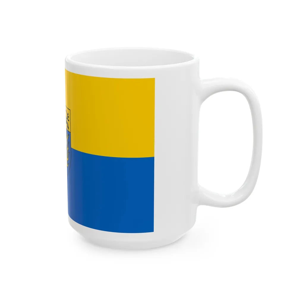 Flag of Aachen Germany - White Coffee Mug-Go Mug Yourself