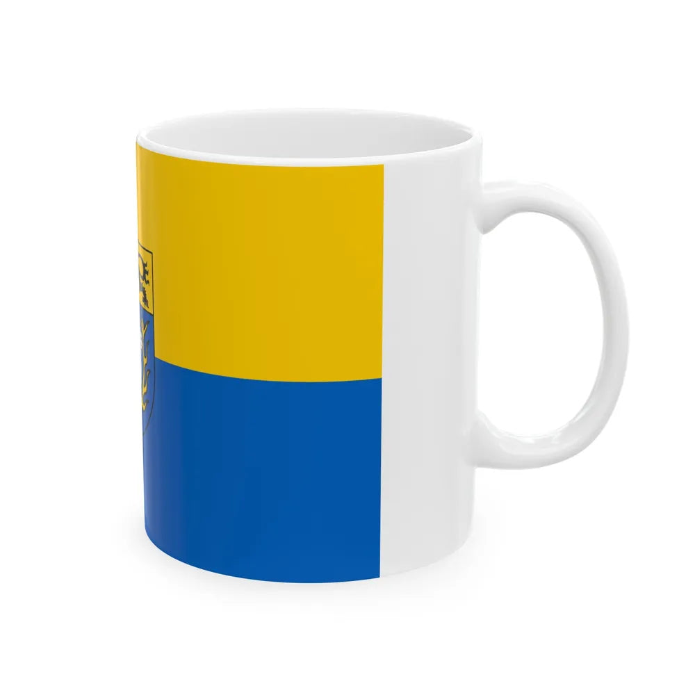 Flag of Aachen Germany - White Coffee Mug-Go Mug Yourself