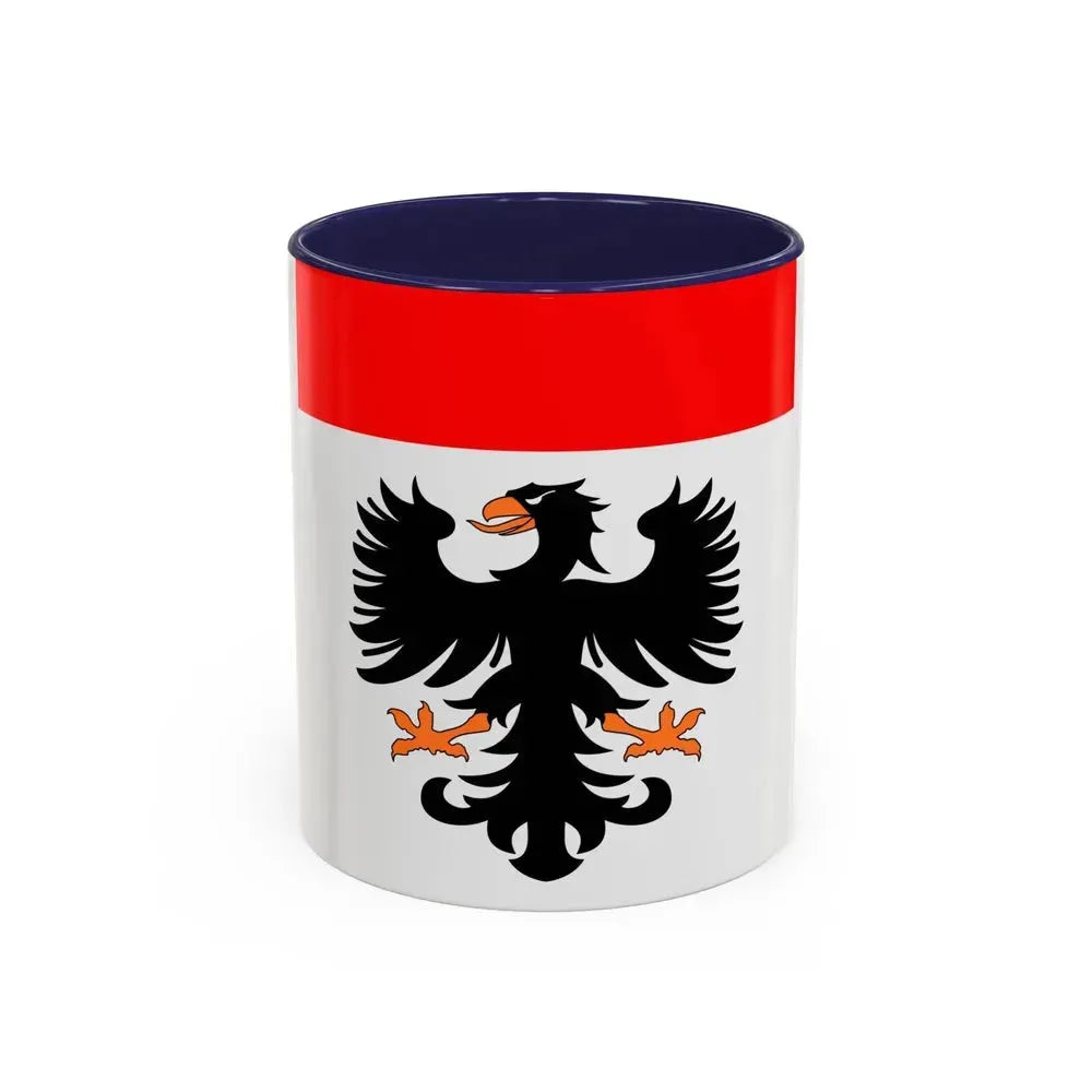 Flag of Aarau Switzerland - Accent Coffee Mug 11oz Navy - Go Mug Yourself