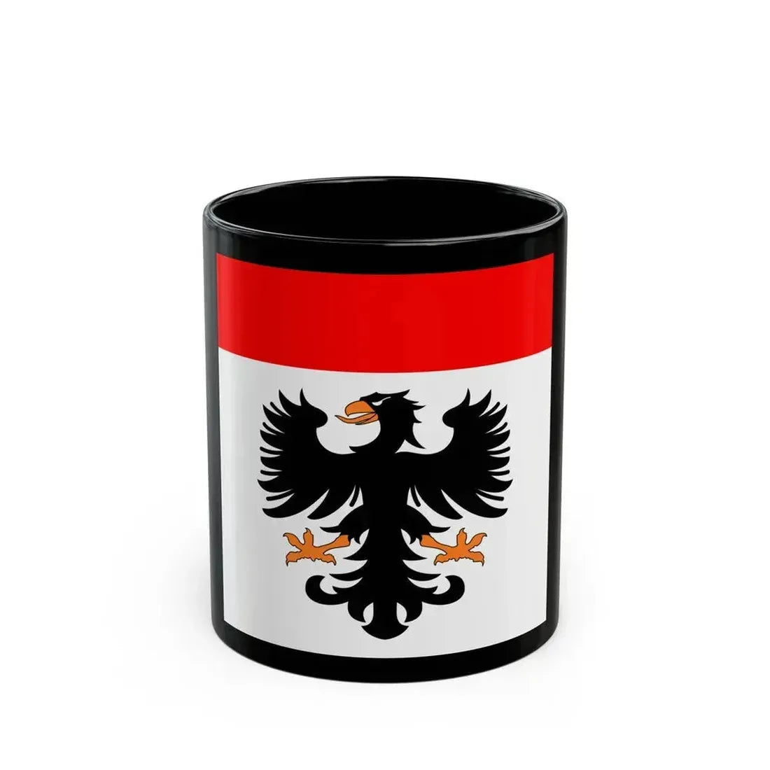 Flag of Aarau Switzerland - Black Coffee Mug 11oz - Go Mug Yourself