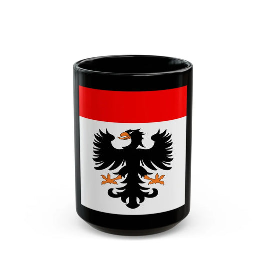 Flag of Aarau Switzerland - Black Coffee Mug-15oz-Go Mug Yourself