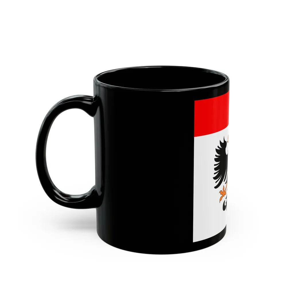 Flag of Aarau Switzerland - Black Coffee Mug-Go Mug Yourself