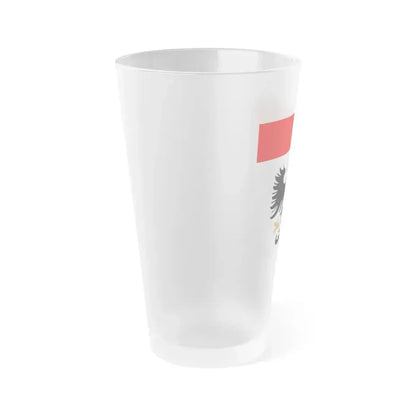 Flag of Aarau Switzerland - Frosted Pint Glass 16oz - Go Mug Yourself