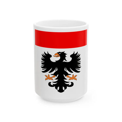 Flag of Aarau Switzerland - White Coffee Mug-15oz-Go Mug Yourself