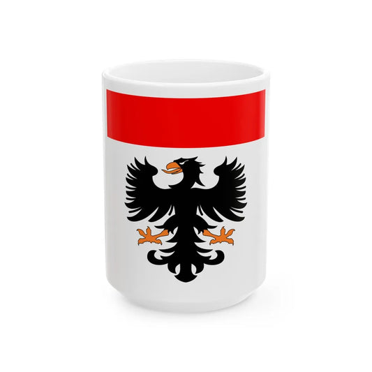 Flag of Aarau Switzerland - White Coffee Mug-15oz-Go Mug Yourself