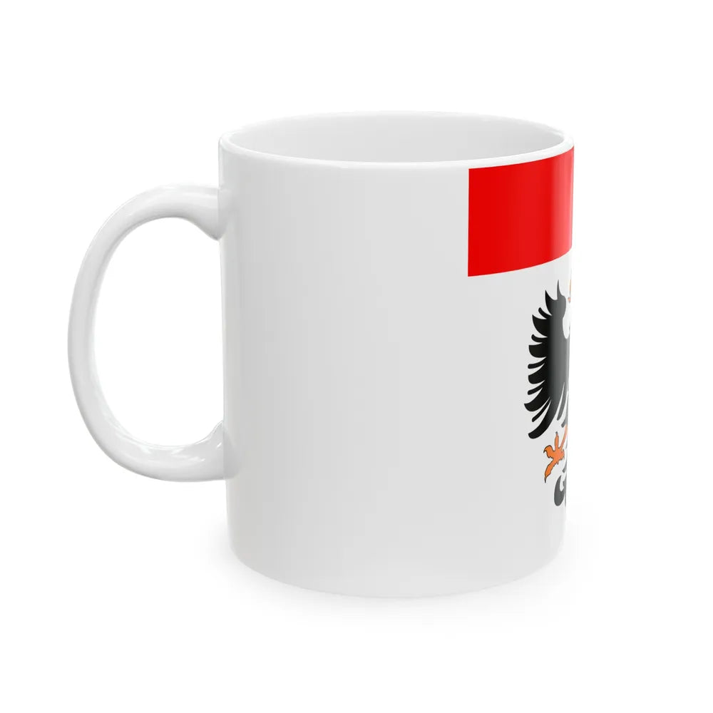 Flag of Aarau Switzerland - White Coffee Mug-Go Mug Yourself