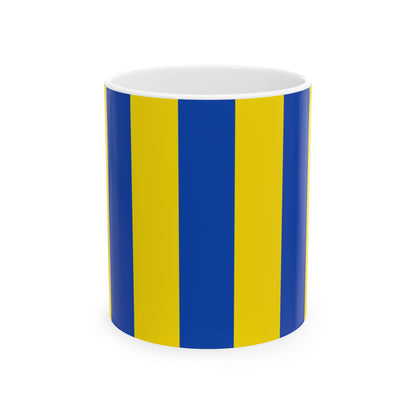 Flag of Aartselaar (Belgium) White Coffee Mug-11oz-Go Mug Yourself