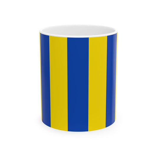 Flag of Aartselaar (Belgium) White Coffee Mug-11oz-Go Mug Yourself