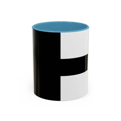 Flag of Aarwangen Switzerland - Accent Coffee Mug 11oz Light Blue - Go Mug Yourself