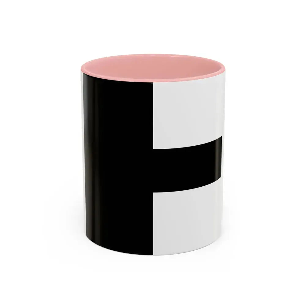 Flag of Aarwangen Switzerland - Accent Coffee Mug 11oz Pink - Go Mug Yourself