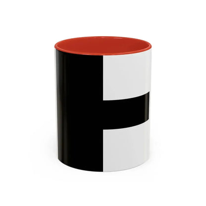 Flag of Aarwangen Switzerland - Accent Coffee Mug 11oz Red - Go Mug Yourself