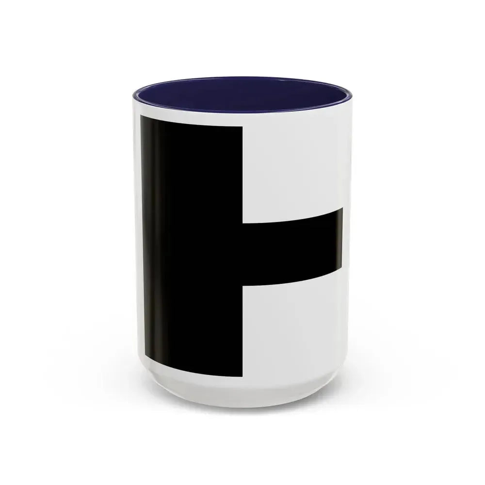 Flag of Aarwangen Switzerland - Accent Coffee Mug 15oz Navy - Go Mug Yourself