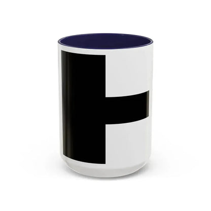 Flag of Aarwangen Switzerland - Accent Coffee Mug 15oz Navy - Go Mug Yourself