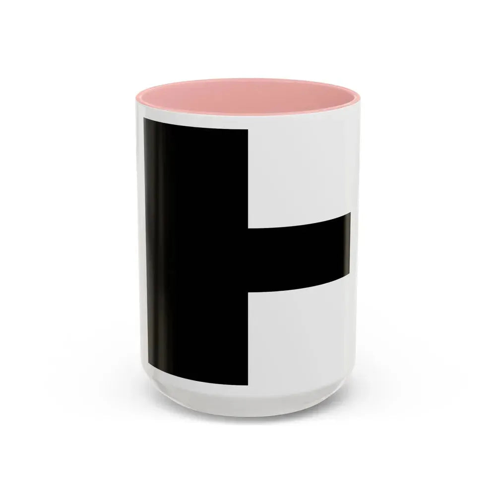 Flag of Aarwangen Switzerland - Accent Coffee Mug 15oz Pink - Go Mug Yourself