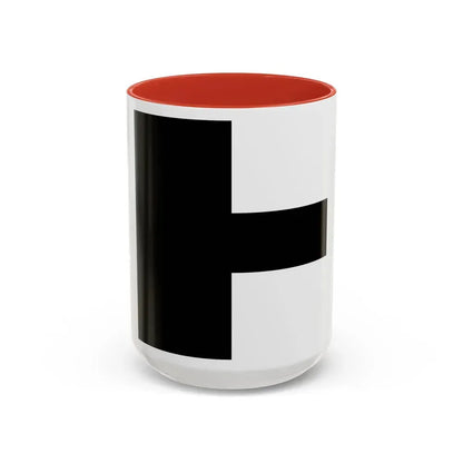 Flag of Aarwangen Switzerland - Accent Coffee Mug 15oz Red - Go Mug Yourself
