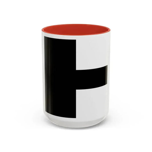 Flag of Aarwangen Switzerland - Accent Coffee Mug 15oz Red - Go Mug Yourself