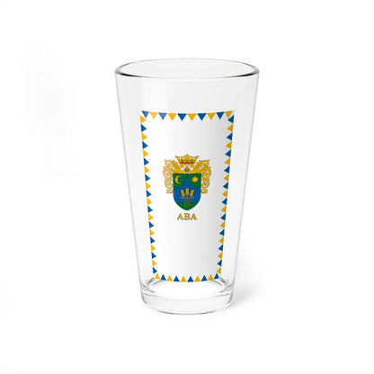 Flag of Aba vertical (Hungary) Pint Glass 16oz 16oz - Go Mug Yourself