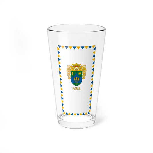 Flag of Aba vertical (Hungary) Pint Glass 16oz 16oz - Go Mug Yourself