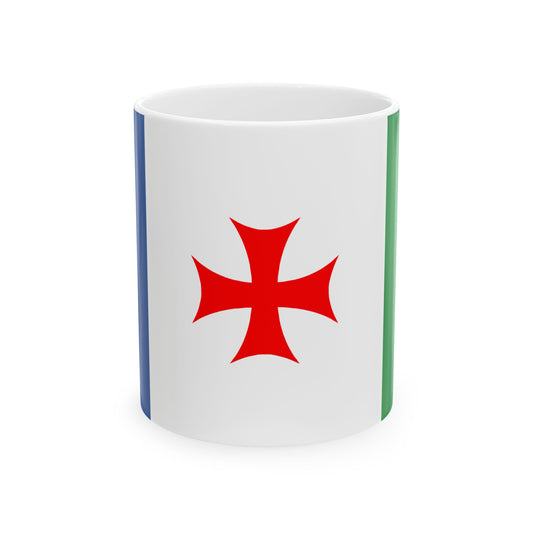 Flag of Abasha Municipality (Georgia) White Coffee Mug-11oz-Go Mug Yourself