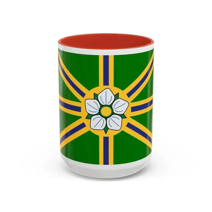 Flag of Abbotsford BC Canada - Accent Coffee Mug 15oz Red - Go Mug Yourself