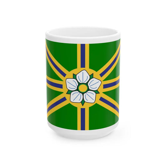 Flag of Abbotsford BC Canada - White Coffee Mug-15oz-Go Mug Yourself